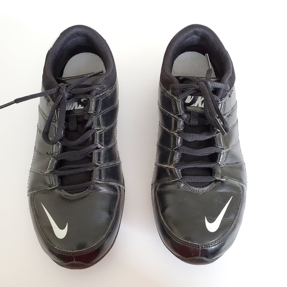 Nike Wmns Musique V Black Leather Sneakers Size 10 - Picture 6 of 11